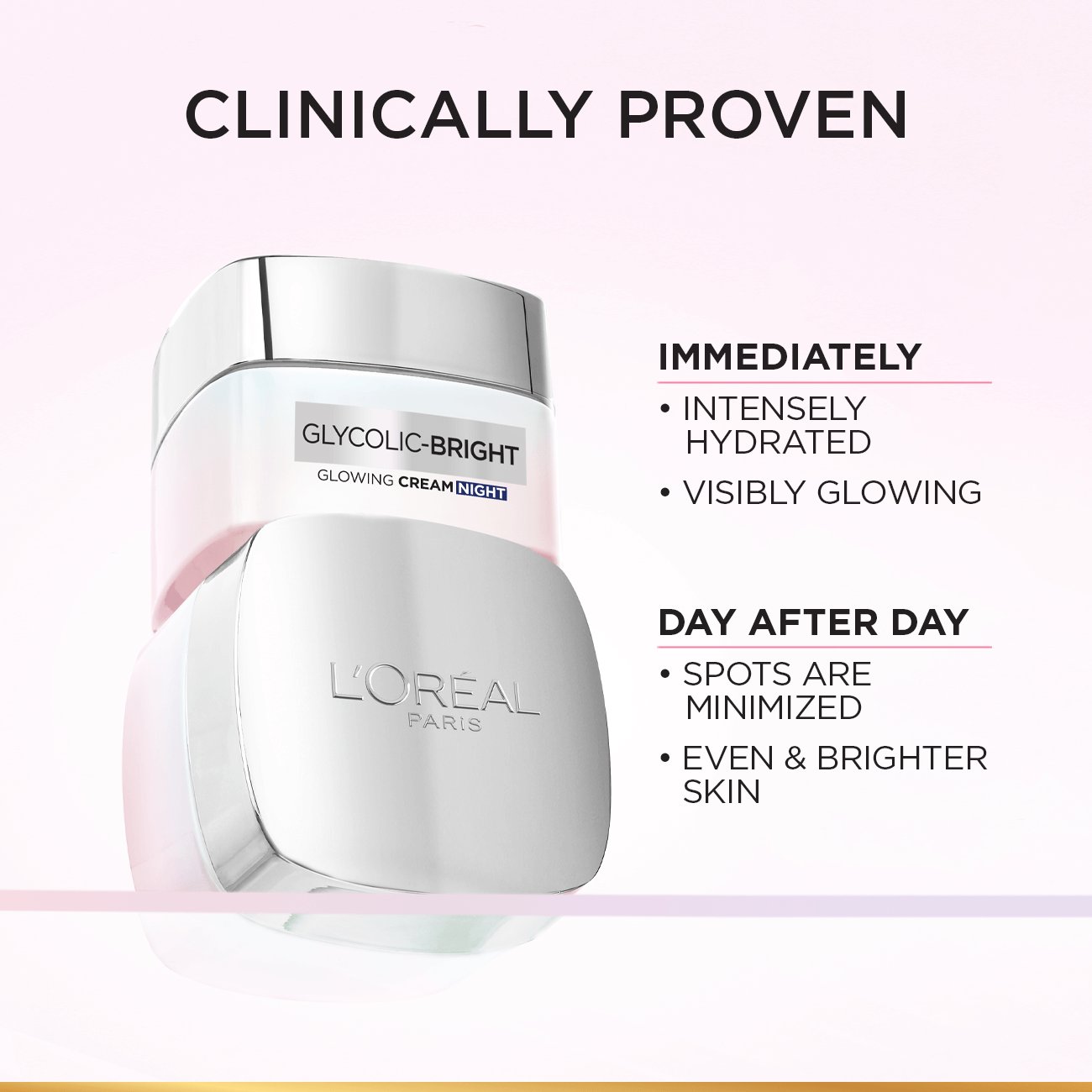 Loreal Paris Glycolic Glowing Night Cream 50ml Packshot 5